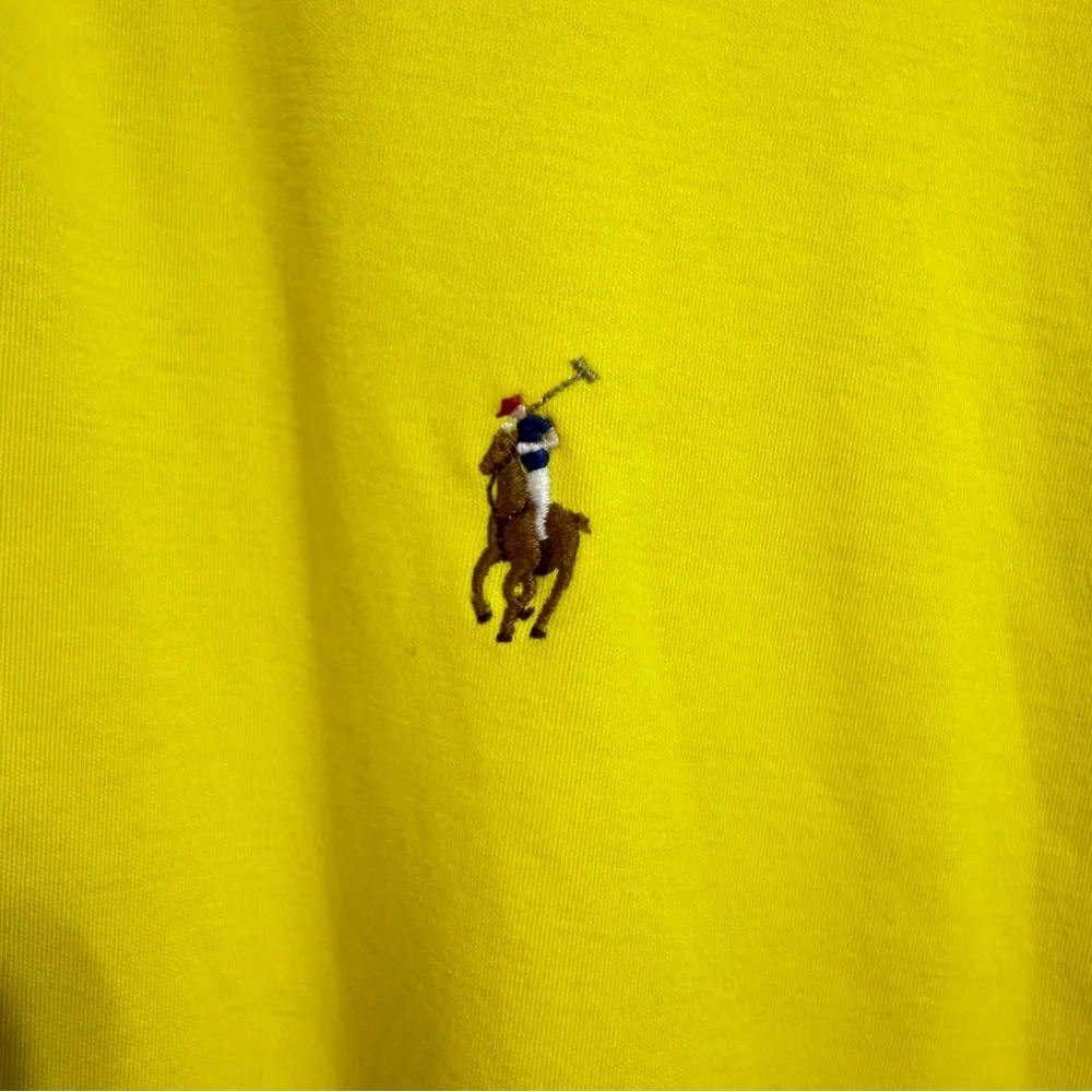 POLO Ralph Lauren bright yellow pima soft touch cotton polo shirt men’s XL